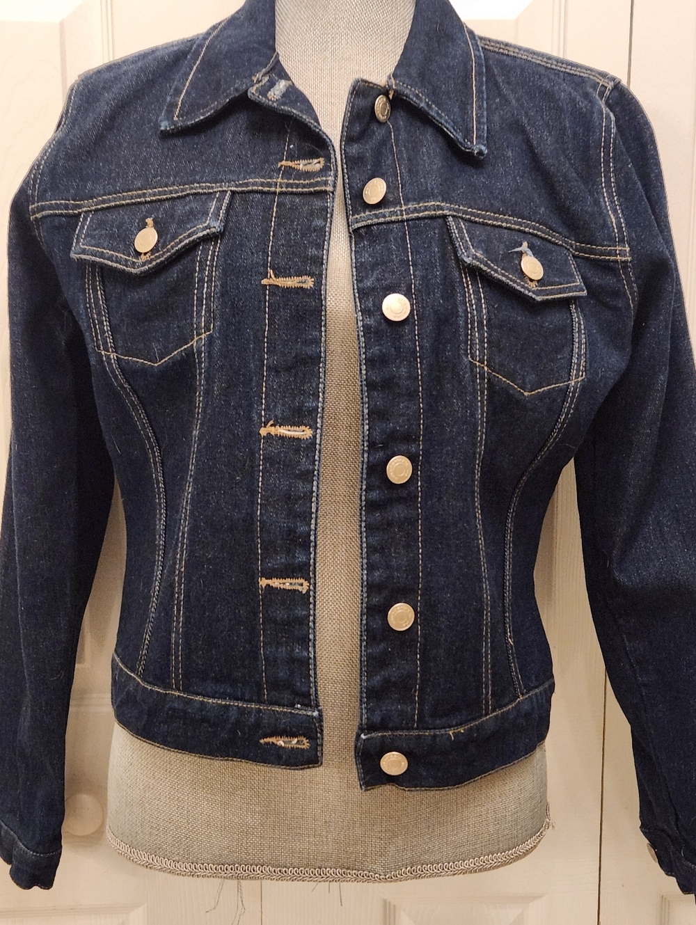 No Boundaries Classic Dark Blue Denim Jacket